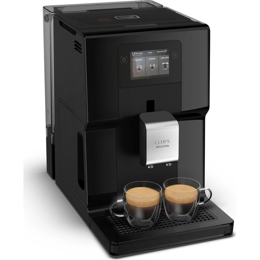 Krups - Automatický kávovar s nádobou na mlieko INTUITION PREFERENCE 1450W/230V čierna