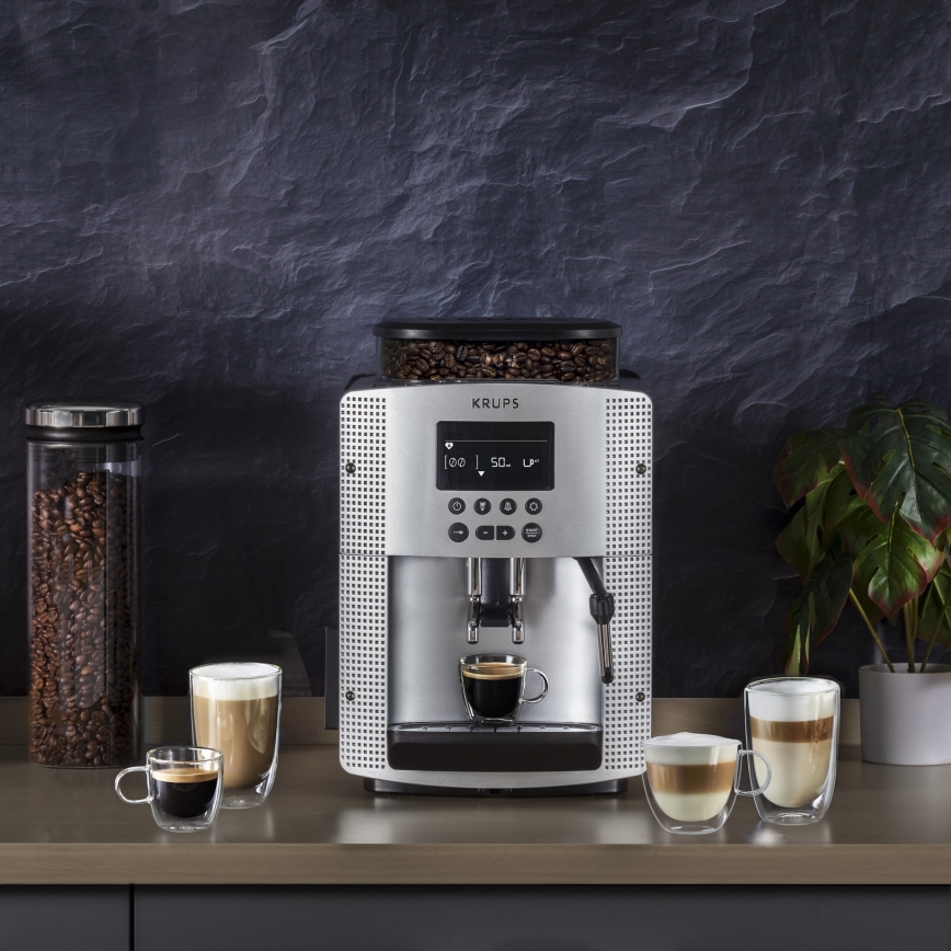 Krups - Automatický kávovar ESSENTIAL 1450W/230V strieborná