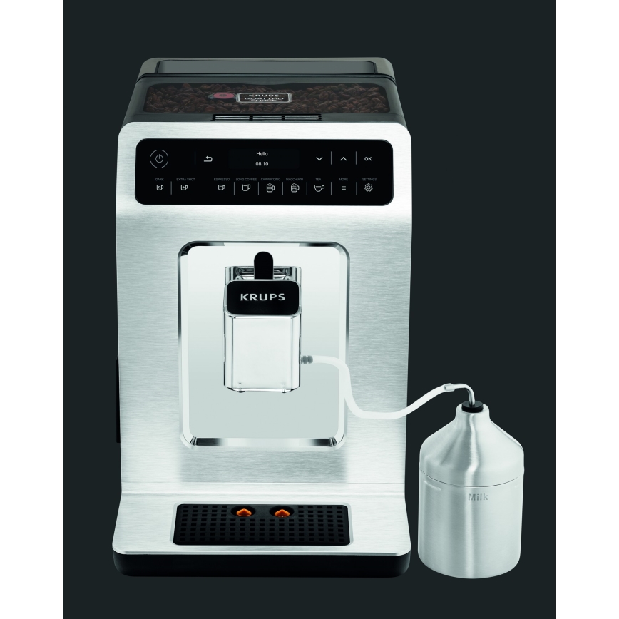 Krups - Automatický kávovar s nádobou na mlieko EVIDENCE 1450W/230V biela