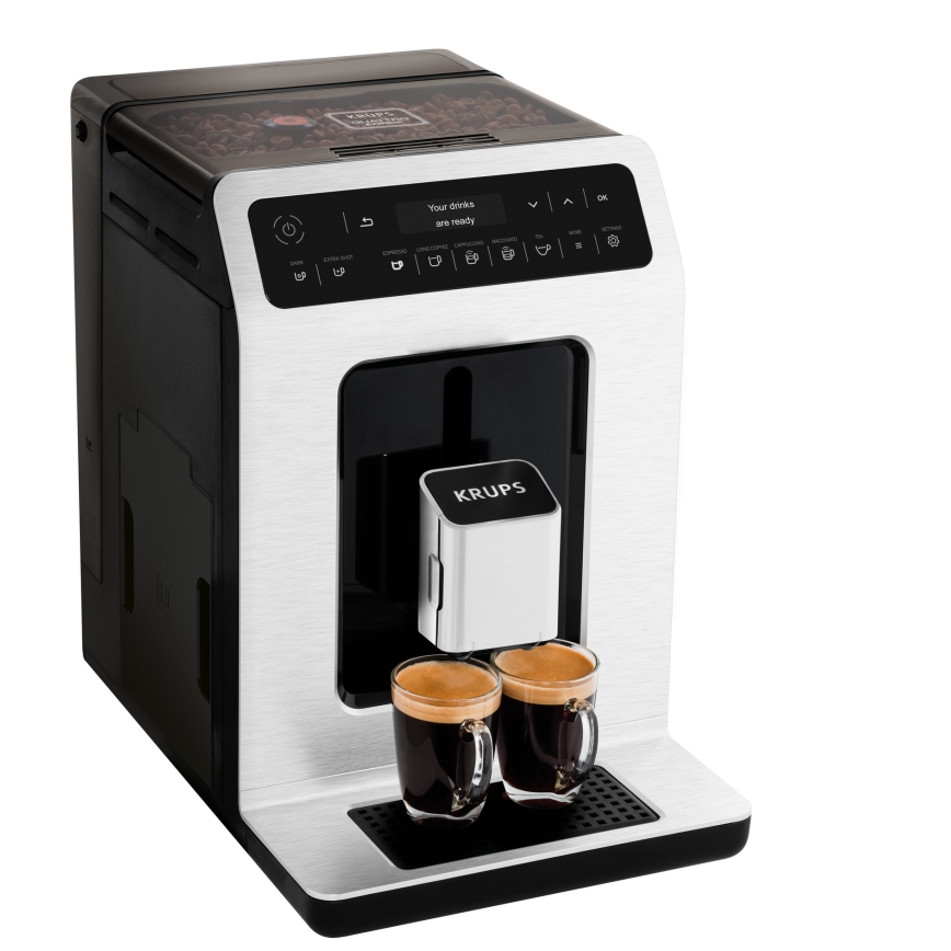 Krups - Automatický kávovar s nádobou na mlieko EVIDENCE 1450W/230V biela