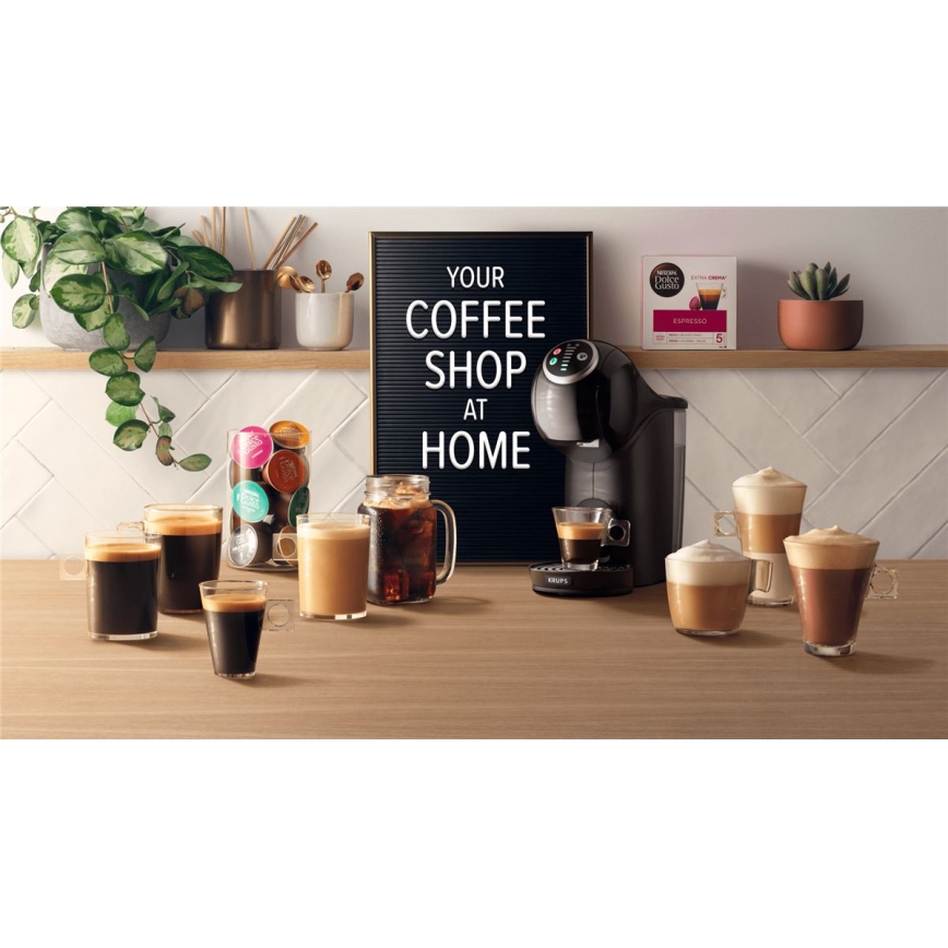 Krups - Kávovar na kapsule NESCAFÉ DOLCE GUSTO GENIO S 1500W antracit