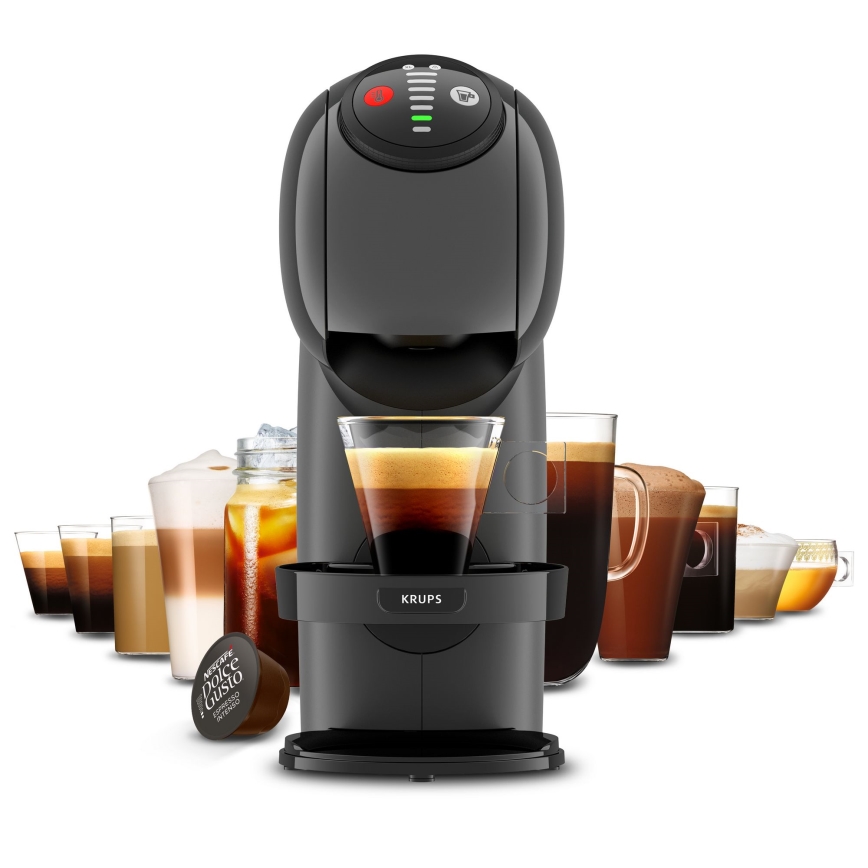 Krups - Kávovar na kapsule NESCAFÉ DOLCE GUSTO GENIO S 1500W antracit