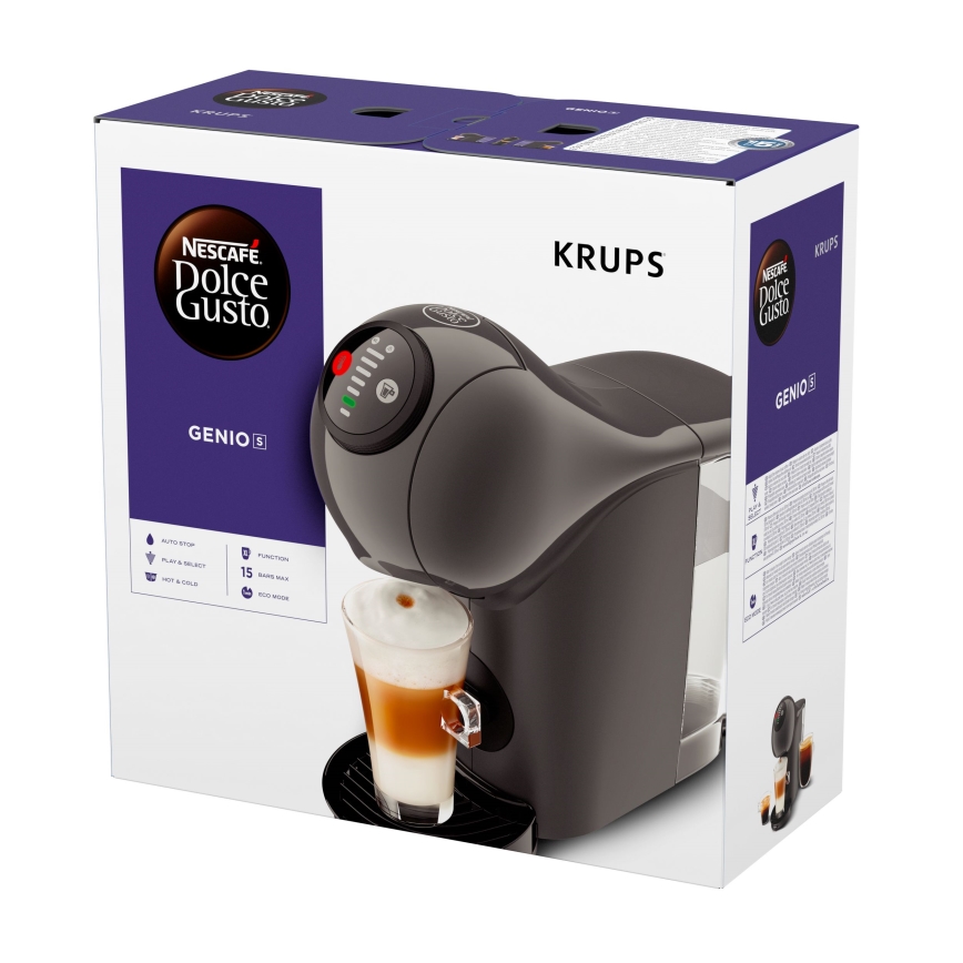 Krups - Kávovar na kapsule NESCAFÉ DOLCE GUSTO GENIO S 1500W antracit