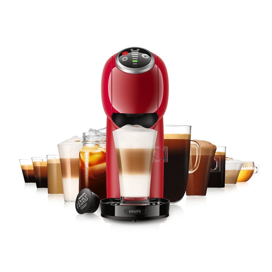 Krups - Kávovar na kapsule NESCAFÉ DOLCE GUSTO GENIO S PLUS 1500W červená