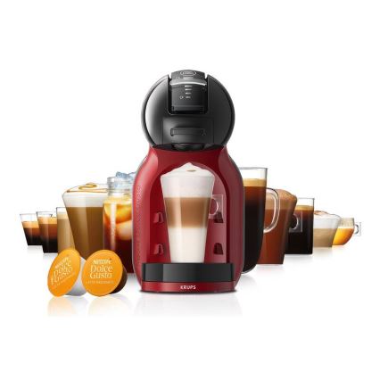 Krups - Kávovar na kapsule NESCAFÉ DOLCE GUSTO MINI ME 1500W/230V červená/čierna