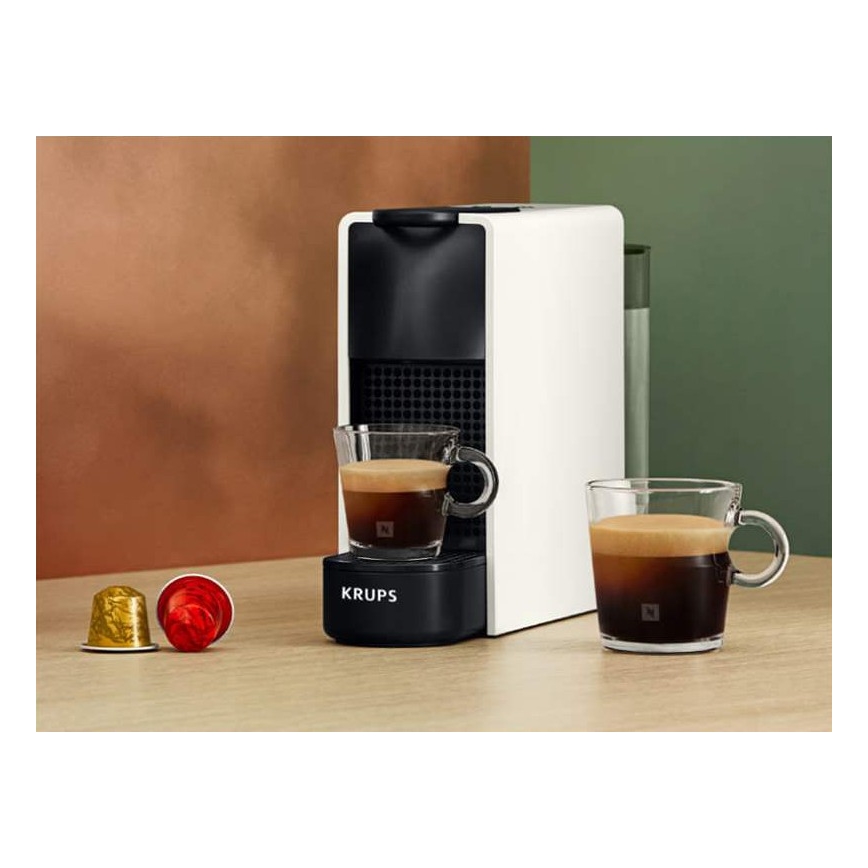 Krups - Kávovar na kapsule NESPRESSO Essenza mini 1310W/230V biela