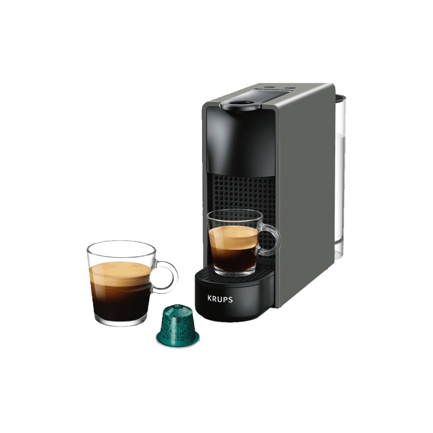 Krups - Kávovar na kapsule NESPRESSO Essenza mini 1310W/230V šedá