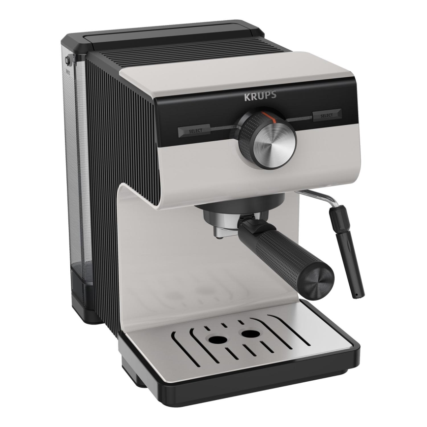 Krups - Pákový kávovar na dva hrnčeky AUTHENTIC 1450W/230V šedá