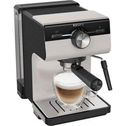 Krups - Pákový kávovar na dva hrnčeky AUTHENTIC 1450W/230V šedá