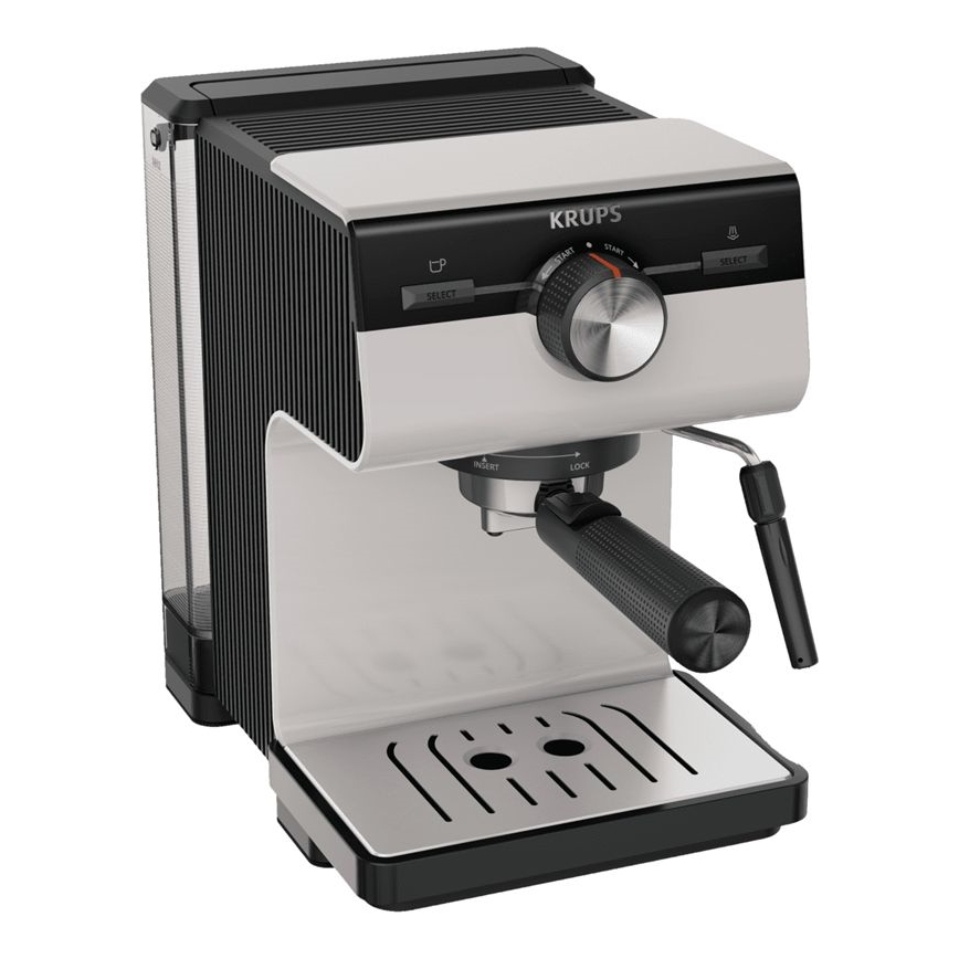 Krups - Pákový kávovar na dva hrnčeky AUTHENTIC 1450W/230V šedá