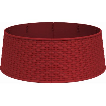 Kryt na stojan vianočného stromčeka, priemer 65 cm, červený
