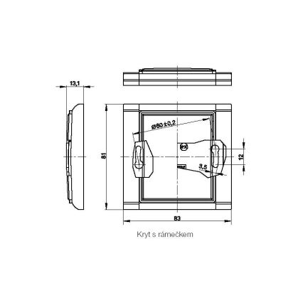 Kryt zaslepovací ELEMENT K 3902E-A00001 03