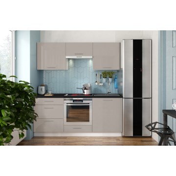 Kuchynská linka CELESTE 180 cm lesklá taupe