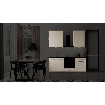 Kuchynská linka EVE 200 cm taupe