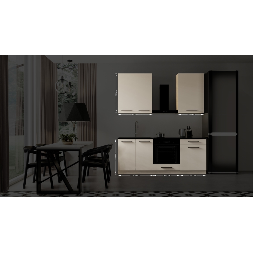 Kuchynská linka EVE 200 cm taupe