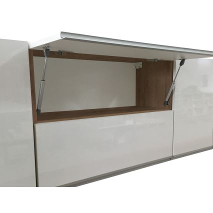 Kuchynská linka MARINA 180 cm, dub craft/lesklá biela