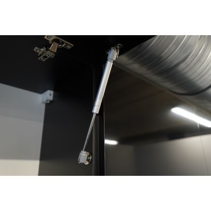 Kuchynská linka MARINA 180 cm dub craft/lesklá čierna