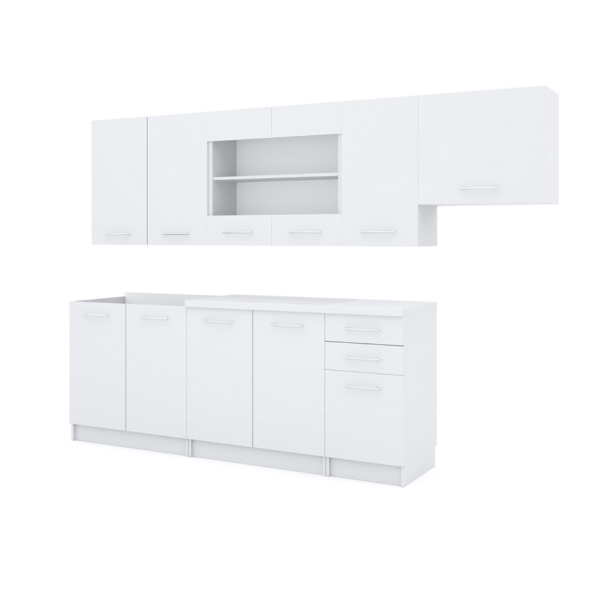 Kuchynská linka MARISA 260 cm biela