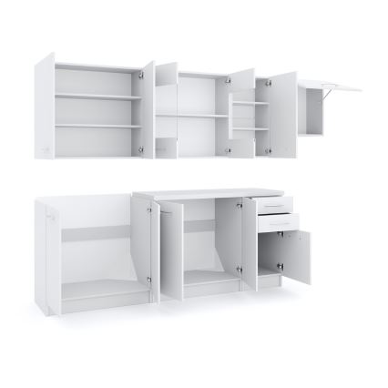 Kuchynská linka MARISA 260 cm biela