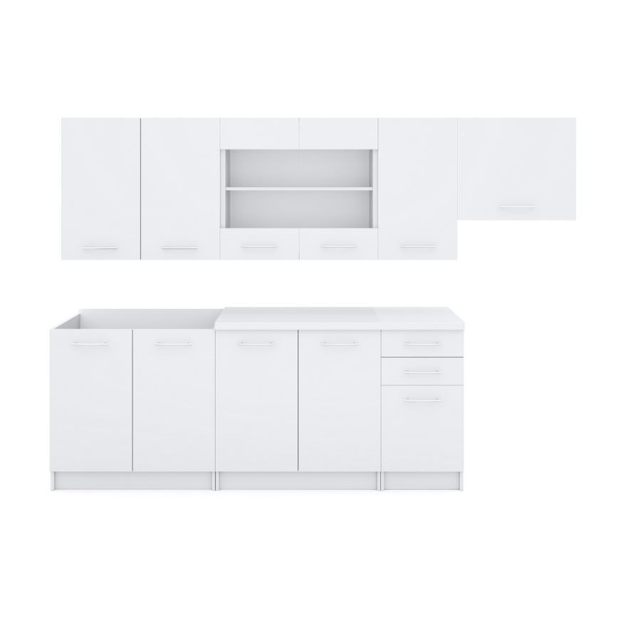 Kuchynská linka MARISA 260 cm biela