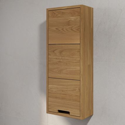 Kúpeľňová nástenná skrinka GRIBSKOV 90 cm béžová/dub