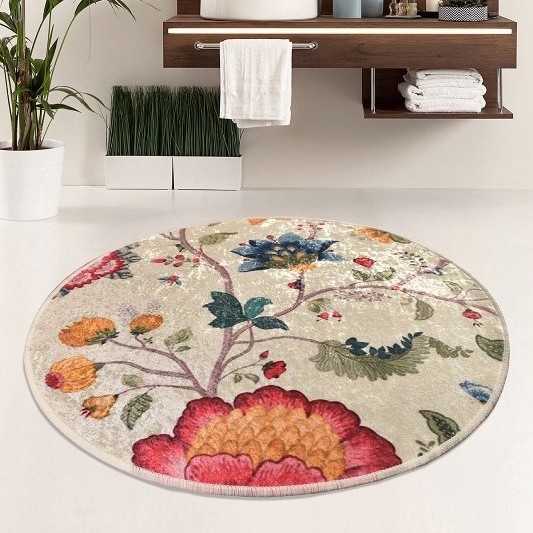 Kúpeľňová predložka ARYA pr. 100 cm pestrofarebná
