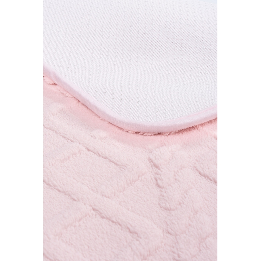 Kúpeľňová predložka NEW STYLE 3D 60x90 cm ružová