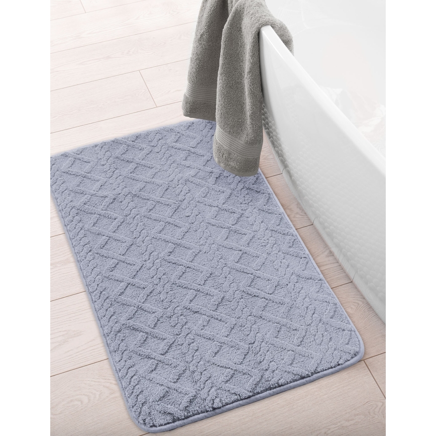 Kúpeľňová predložka NEW STYLE 3D 60x90 cm sivá