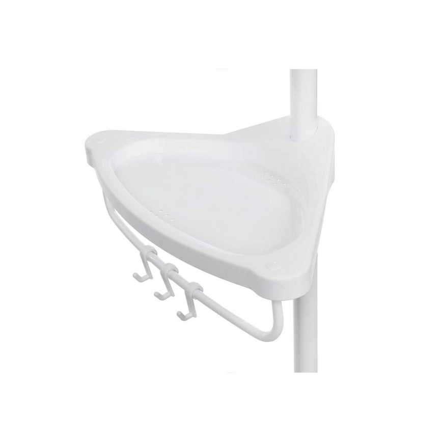 Kúpeľňová rohová polička DEX biela