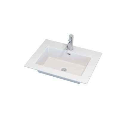Kúpeľňová skrinka s umývadlom GRIBSKOV 60 cm béžová/dub/biela