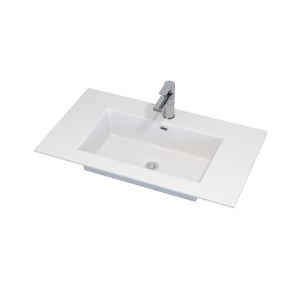 Kúpeľňová skrinka s umývadlom GRIBSKOV 80 cm hnedá/dub/biela