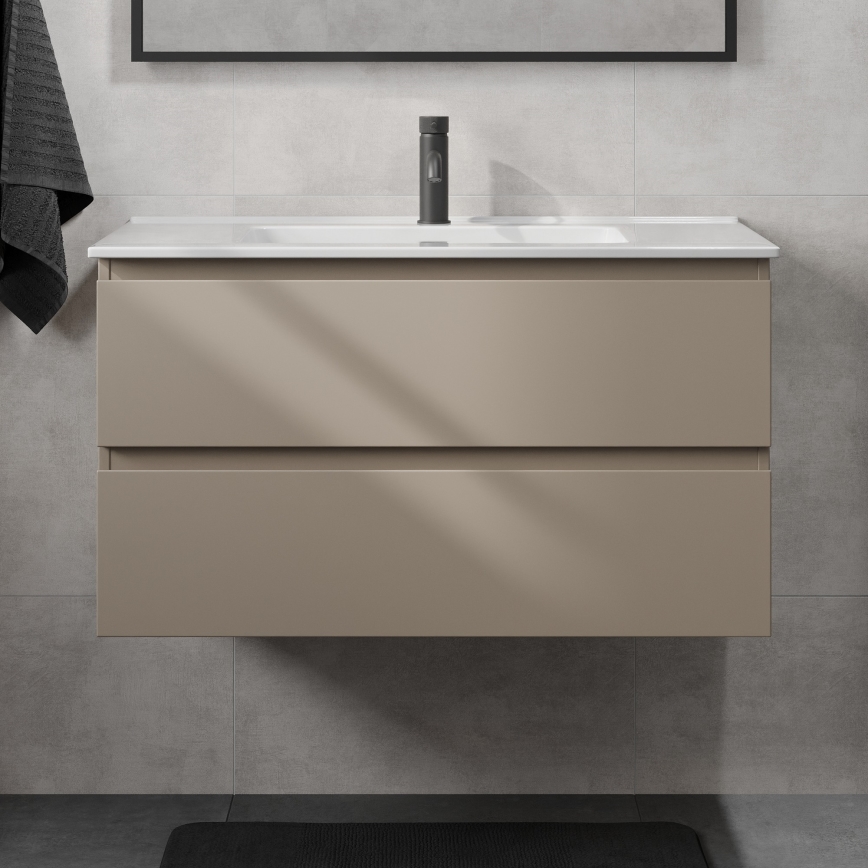 Kúpeľňová skrinka s umývadlom KENWOOD 91 cm Marakesh/biela