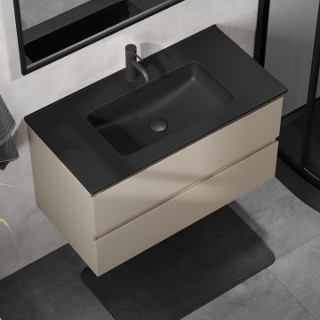Kúpeľňová skrinka s umývadlom KENWOOD 91 cm Marakesh/čierna