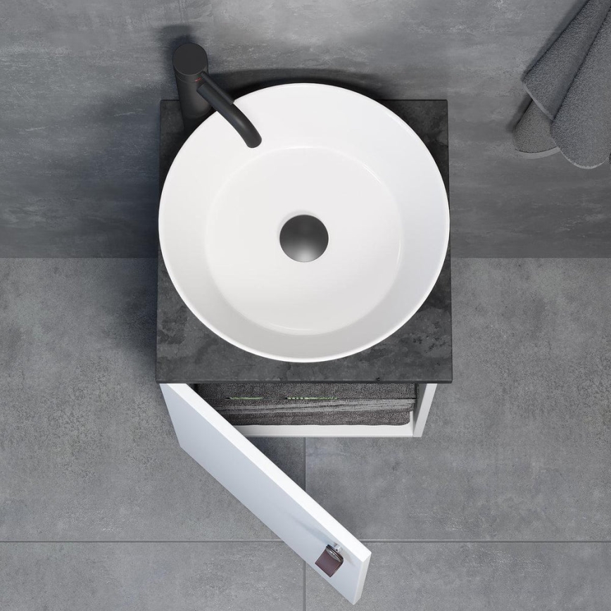 Kúpeľňová skrinka s umývadlom TAARNHOLM biela