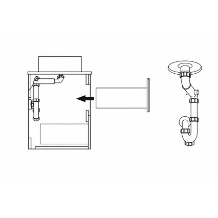 Kúpeľňová skrinka TRONDHEIM pre umývadlo 90 cm, orech
