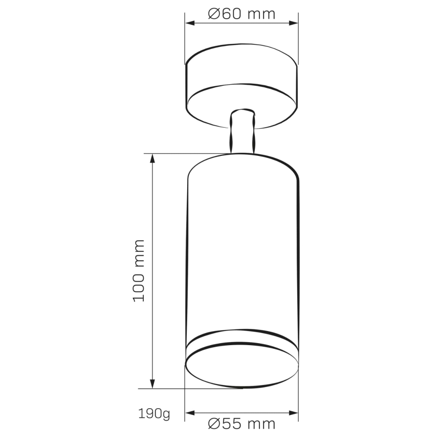 Kúpeľňové bodové svietidlo TURYN 1xGU10/10W/230V IP44 čierna