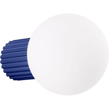 Kúpeľňové nástenné svietidlo HALO 1xG9/8W/230V pr. 12 cm IP44 modrá