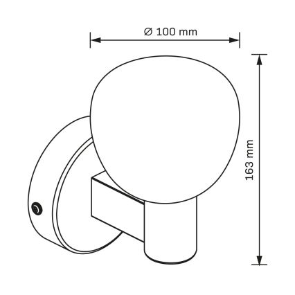 Kúpeľňové nástenné svietidlo POLA 1xG9/5W/230V IP44 čierne/číre