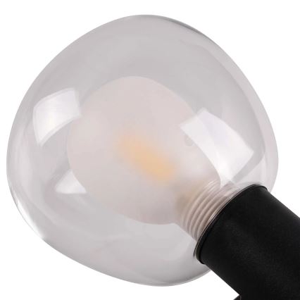 Kúpeľňové nástenné svietidlo POLA 2xG9/5W/230V IP44 čierne/číre