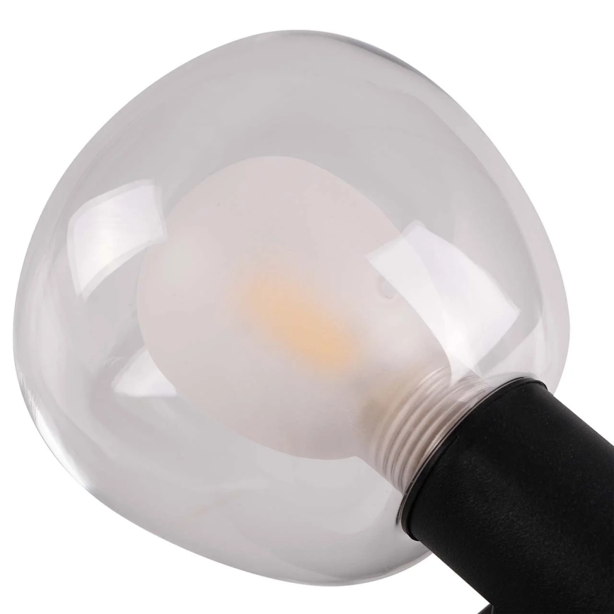 Kúpeľňové nástenné svietidlo POLA 2xG9/5W/230V IP44 čierne/číre