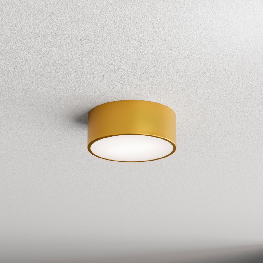 Kúpeľňové stropné svietidlo CLEO 1xE27/24W/230V pr. 20 cm zlatá IP54