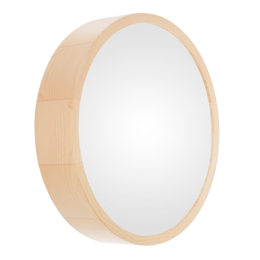 Kúpeľňové stropné svietidlo CLEO 2xE27/24W/230V IP54 pr. 27,5 cm borovica