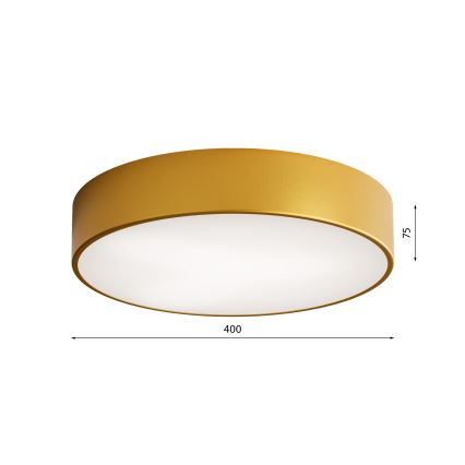 Kúpeľňové stropné svietidlo CLEO 3xE27/24W/230V pr. 40 cm zlatá IP54