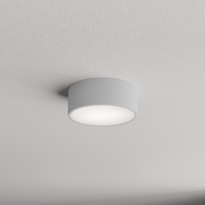 Kúpeľňové stropné svietidlo CLEO so senzorom, 1×E27, 24 W, 230 V, priemer 20 cm, krytie IP54, sivé