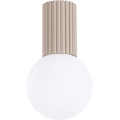 Kúpeľňové stropné svietidlo HALO 1xG9/8W/230V pr. 12 cm IP44 béžová