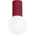 Kúpeľňové stropné svietidlo HALO 1xG9/8W/230V pr. 12 cm IP44 červená