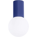 Kúpeľňové stropné svietidlo HALO 1xG9/8W/230V pr. 12 cm IP44 modrá