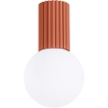 Kúpeľňové stropné svietidlo HALO 1xG9/8W/230V pr. 12 cm IP44 oranžová