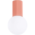 Kúpeľňové stropné svietidlo HALO 1xG9/8W/230V pr. 12 cm IP44 ružová