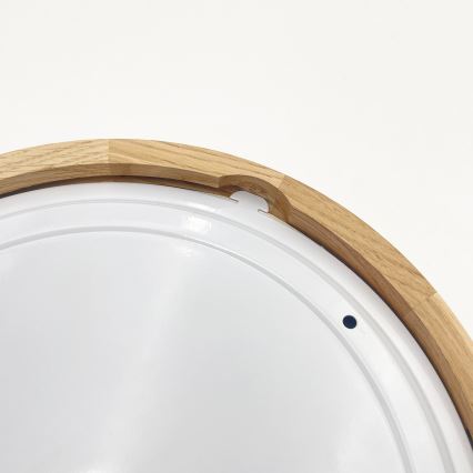 Kúpeľňové stropné svietidlo LINARO 2xE27/15W/230V IP54 dub priemer 27 cm